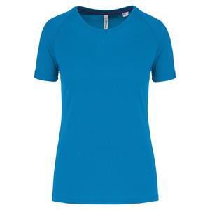 PROACT PA4013 - Damen-Sportshirt aus Recyclingmaterial mit Rundhalsausschnitt Aqua Blue