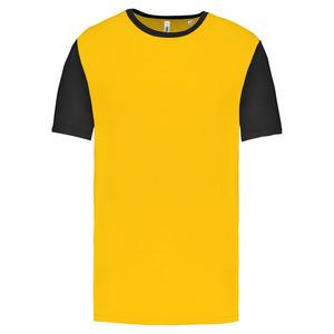 PROACT PA4024 - Zweifarbiges Kurzarmtrikot für Kinder Sporty Yellow / Black
