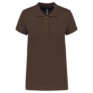 Kariban K255 - Damen Kurzarm-Poloshirt. Baumwollpiqué. Chocolate