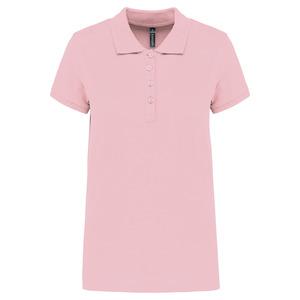 Kariban K255 - Damen Kurzarm-Poloshirt. Baumwollpiqué. Pale Pink