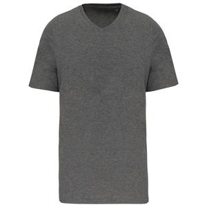 Kariban K3002 - Herren-T-Shirt Supima® mit V-Ausschnitt und kurzen Ärmeln Grey Heather