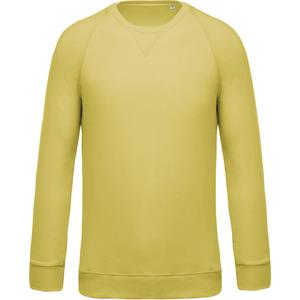 Kariban K480 - Herren Sweatshirt BIO-BAUMWOLLE Rundhalsausschnitt Raglanärmel Lemon Yellow