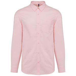 Kariban K533 - Pflegeleicht Herren Langarm Oxford Hemd Oxford Pale Pink