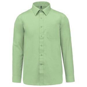 Kariban K545 - JOFREY PFLEGELEICHTES HERREN LANGARM 65/35 HEMD Pistachio Green