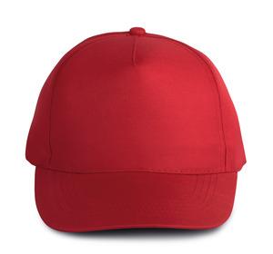 K-up KP157 - Polyester-Sportkappe mit 5 Panels Red