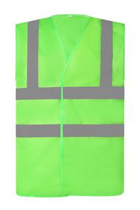 Yoko YHVW120 - Hi-Vis recycled Open Mesh Waistcoat Kalk