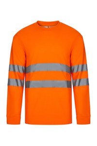 Velilla 305614 - LONG-SLEEVE COTTON T-SHIRT AV Hi-Vis Orange